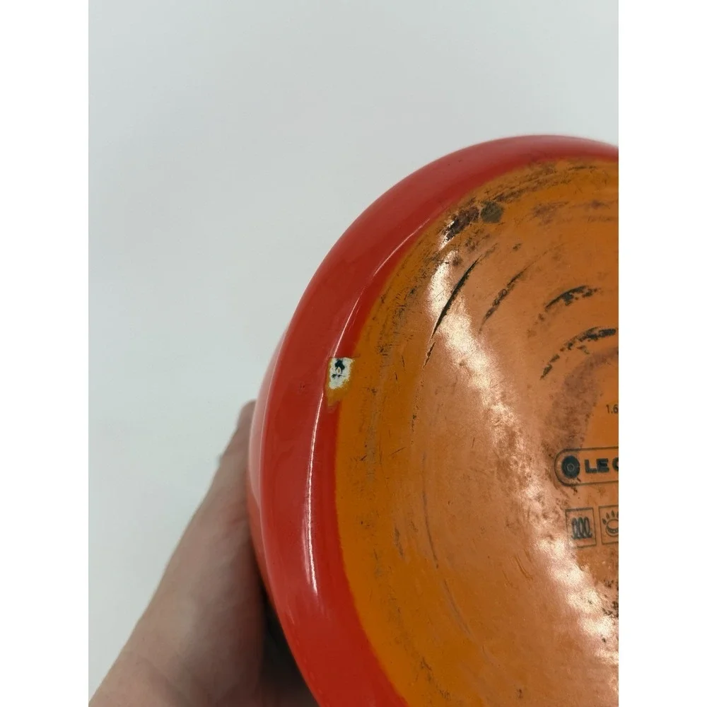 LE CREUSET Enamel On Steel Whistling Tea Kettle 1.7 Qt Flame Orange Classic